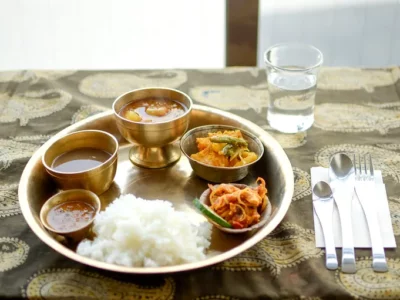 Nepalese food - dat bhat