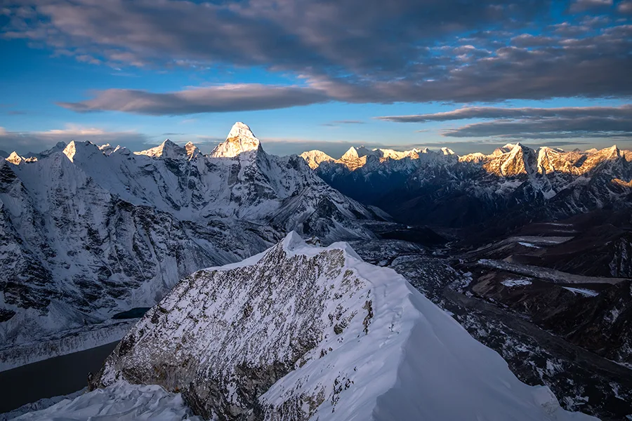 View from the top of Island Peak