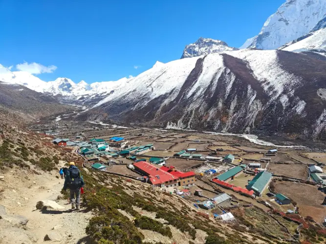 The Everest region is famous for its extraordinary mountain landscapes